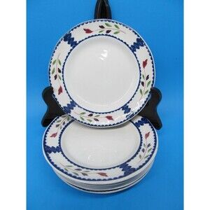Adams Lancaster Ironstone China Set Of 6 Bread Dessert Plates 6"  England Nice